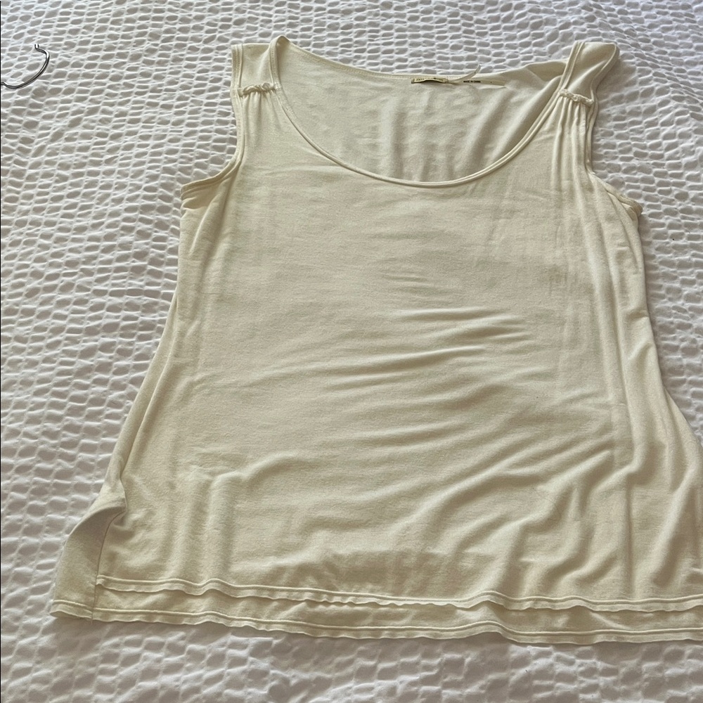 NWOT Max Studio Cream Tank Top